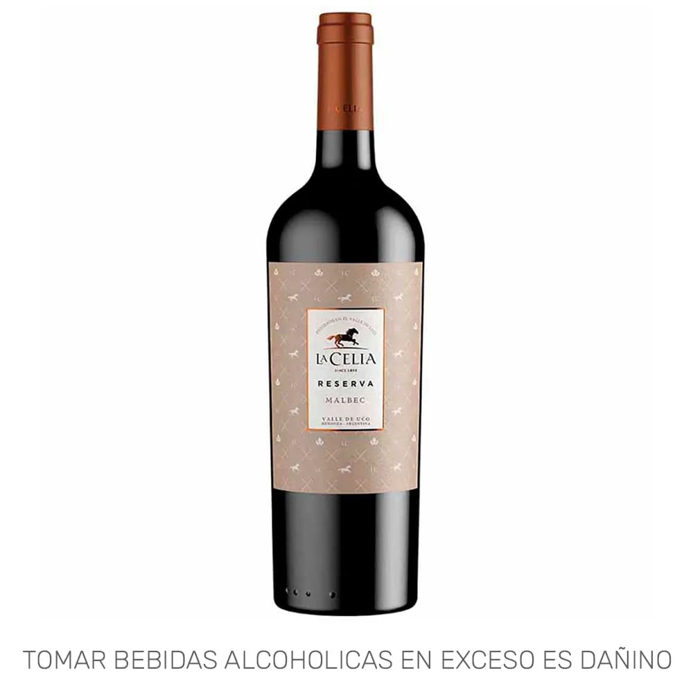 Vino Tinto LA CELIA Reserva Malbec Botella 750ml