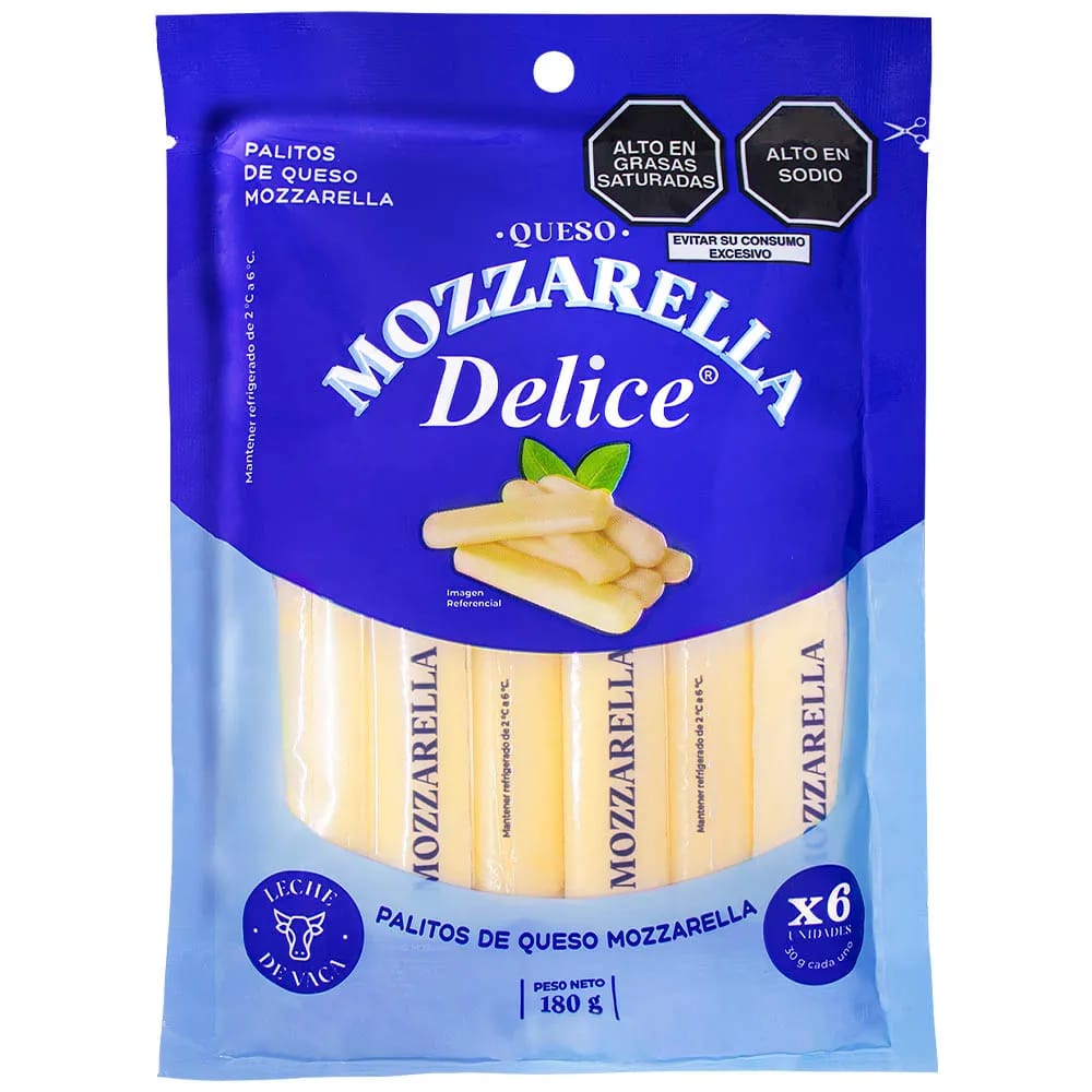 Palitos de Queso Mozzarella DELICE Paquete 180g