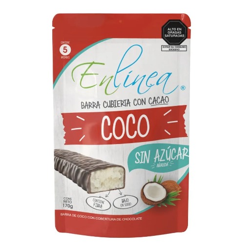 Barra de Coco y Chocolate EN LINEA Doypack 170g