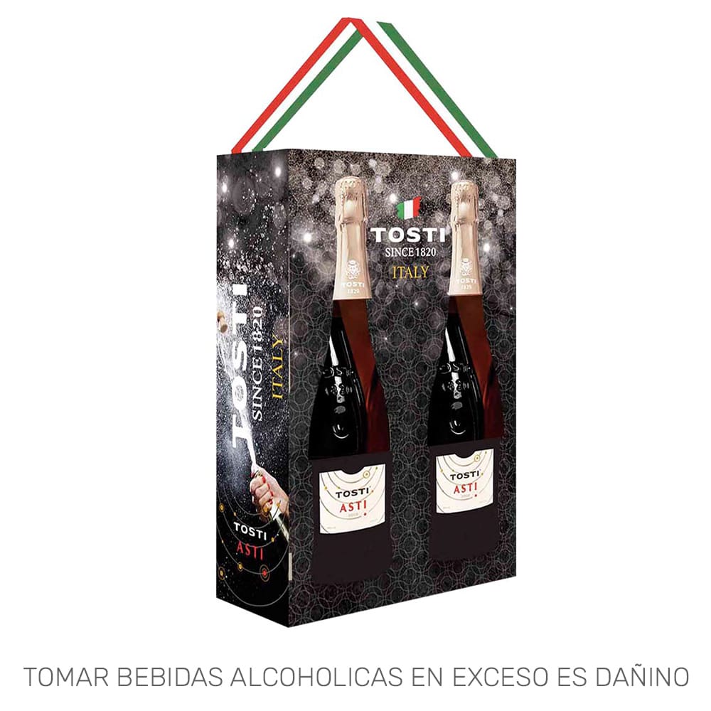 Pack Espumante TOSTI Asti Botella 750ml Paquete 2un