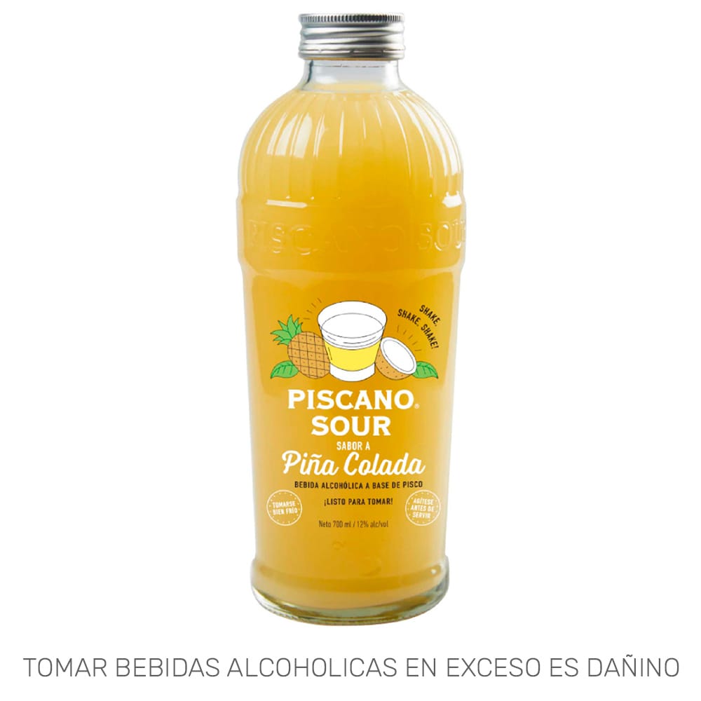 Pisco Sour PISCANO Piña Colada Botella 700ml