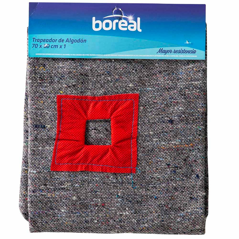 Trapeador de Algodón BOREAL 70cm x 50cm 1un