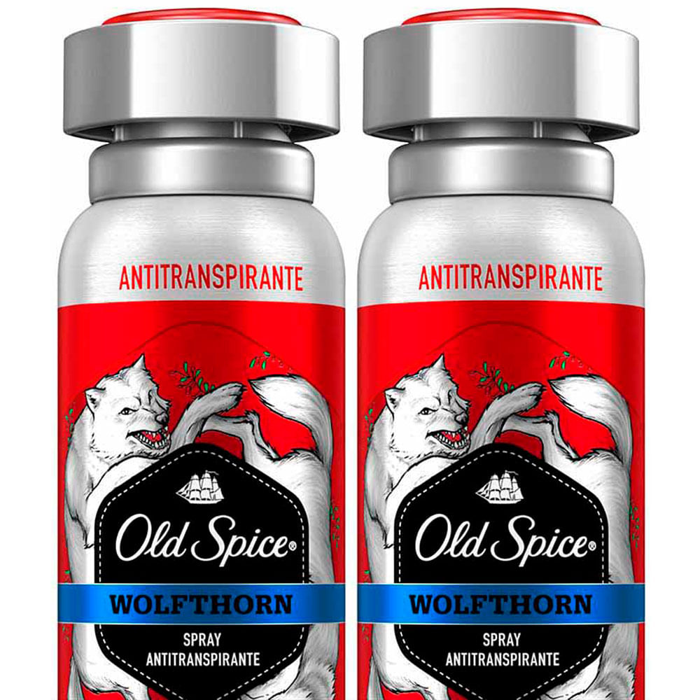 Pack Desodorante en Aerosol para Hombre OLD SPICE Wolfthorn Frasco 150ml Paquete 2un