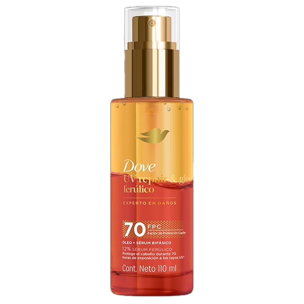 Óleo Capilar DOVE UV Repair y Glow Ferúlico Frasco 110ml