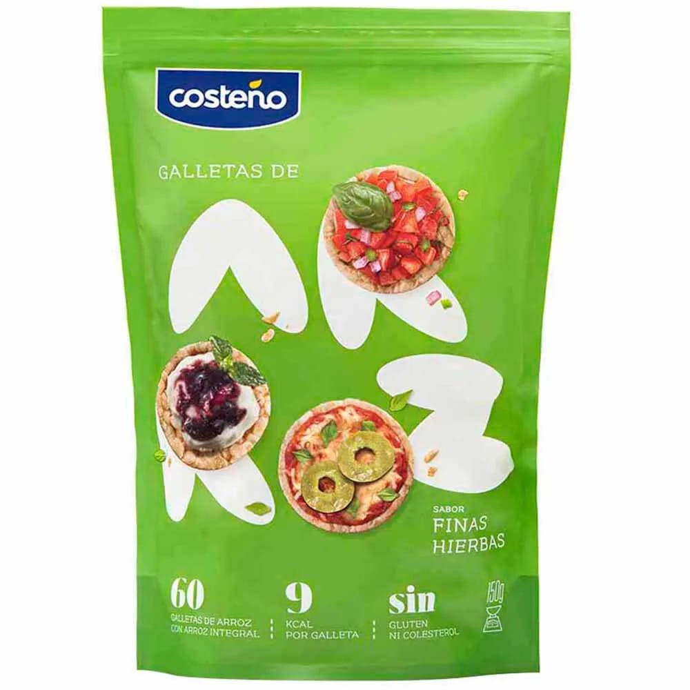 Galleta de Arroz COSTEÑO Finas Hierbas Doypack 150g