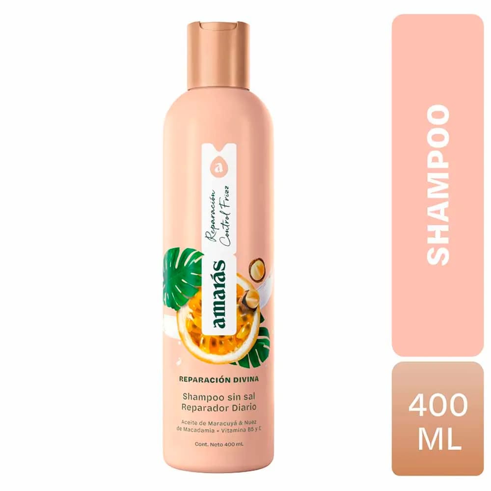 Shampoo AMARÁS Reparación Divina Frasco 400ml