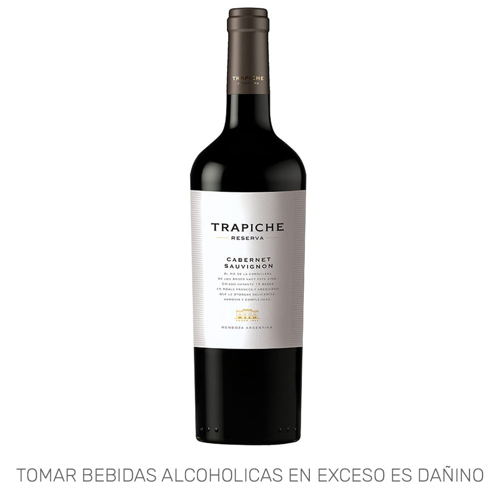 Vino TRAPICHE Cabernet Sauvignon Reserva Botella 750 ml