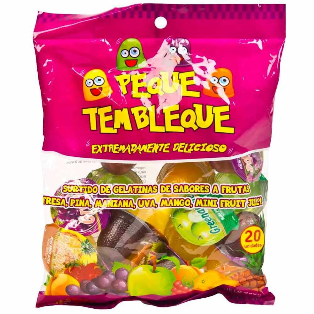 Gelatina GOLOMANIA PEQUE TEMBLEQUE Sabores Surtidos Bolsa 20un