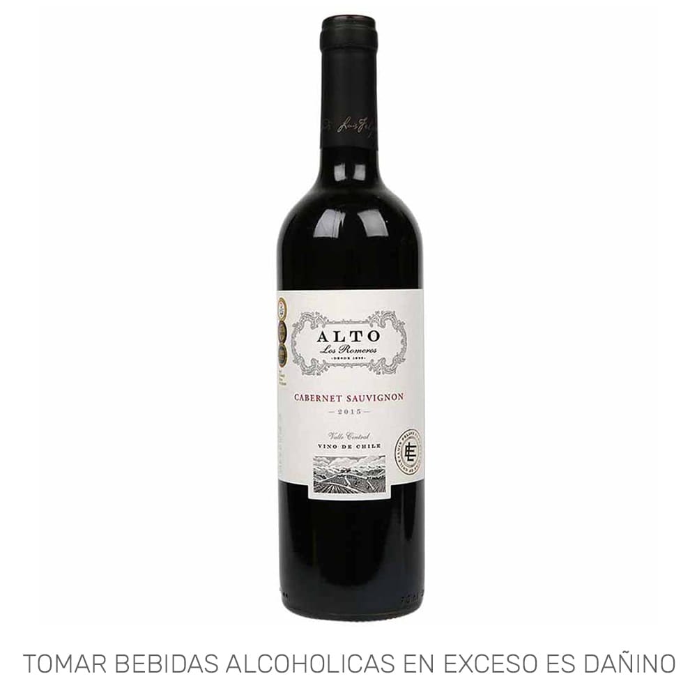 Vino Tinto ALTO LOS ROMEROS Cabernet Sauvignon Clasic Botella 750ml