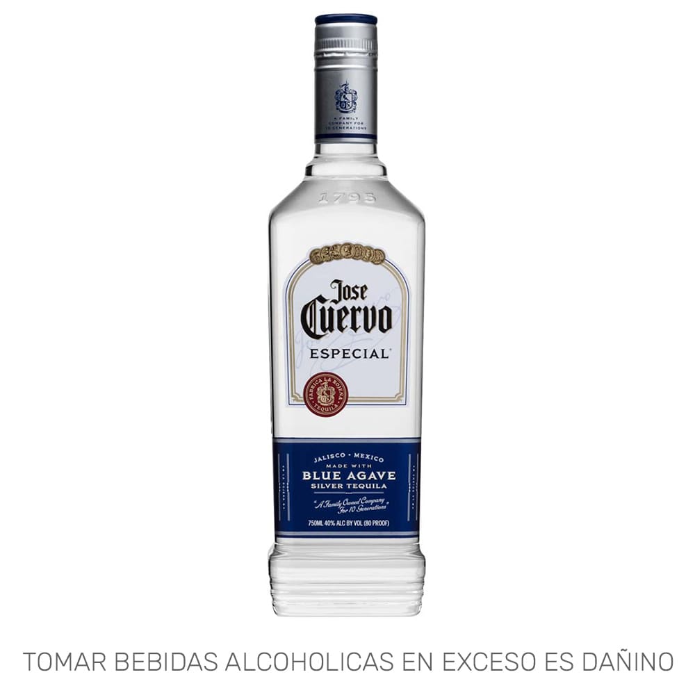 Tequila JOSÉ CUERVO Especial Silver Botella 750ml