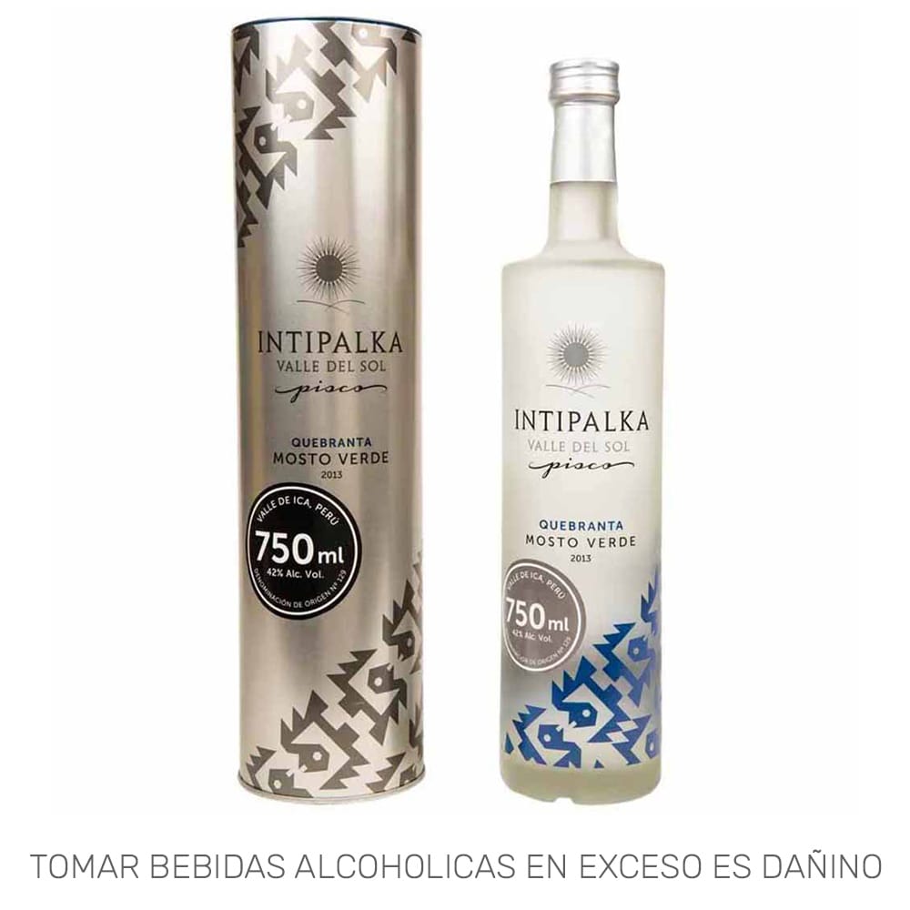 Pisco INTIPALKA Mosto Verde Quebranta Botella 750ml