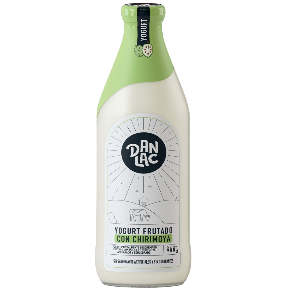 Yogurt Frutado DANLAC con Chirimoya Botella 900g