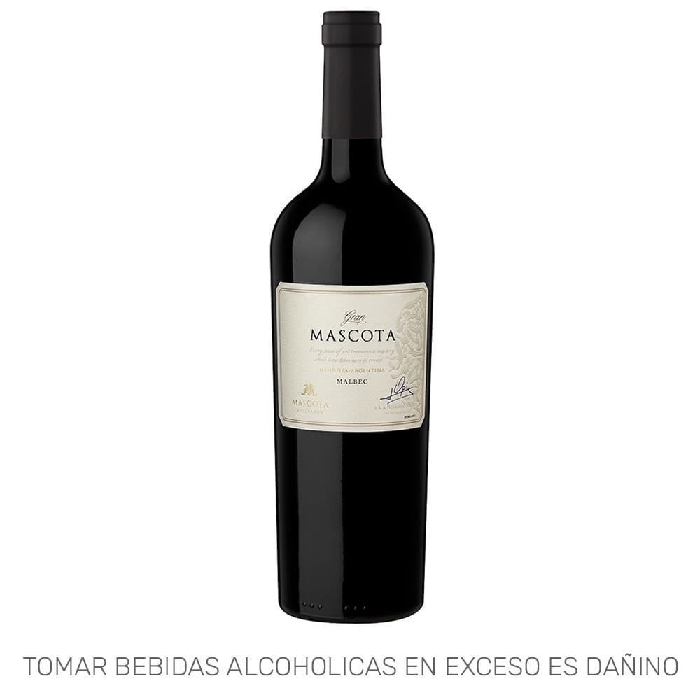 Vino Tinto GRAN MASCOTA Malbec Botella 750ml