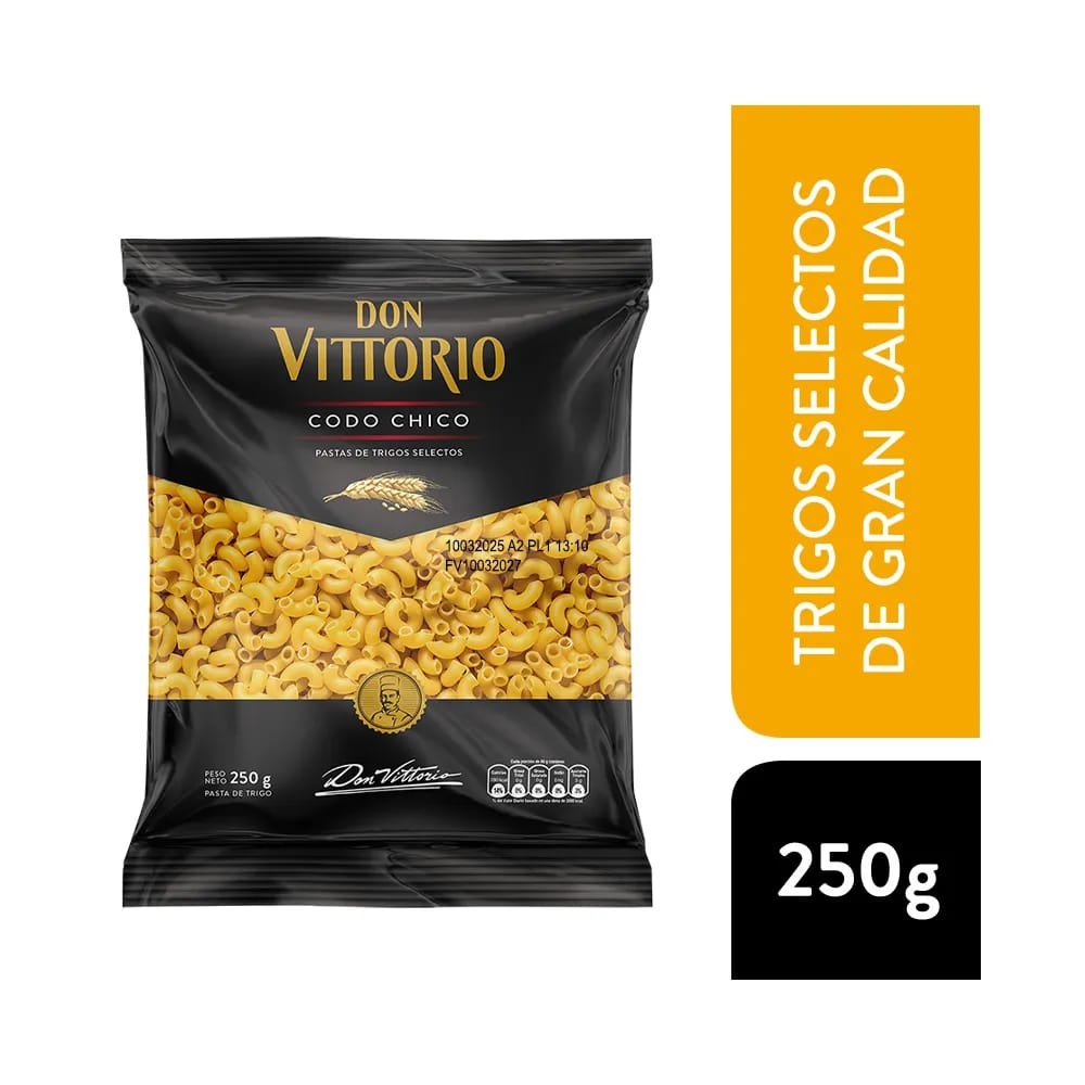 Fideos Codo Chico DON VITTORIO Bolsa 250g