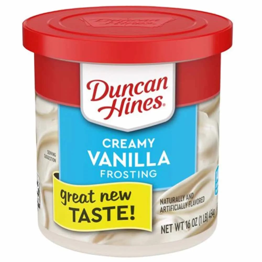 Crema Glaseada de Vainilla DUNCAN Hines Frosting Lata 454g