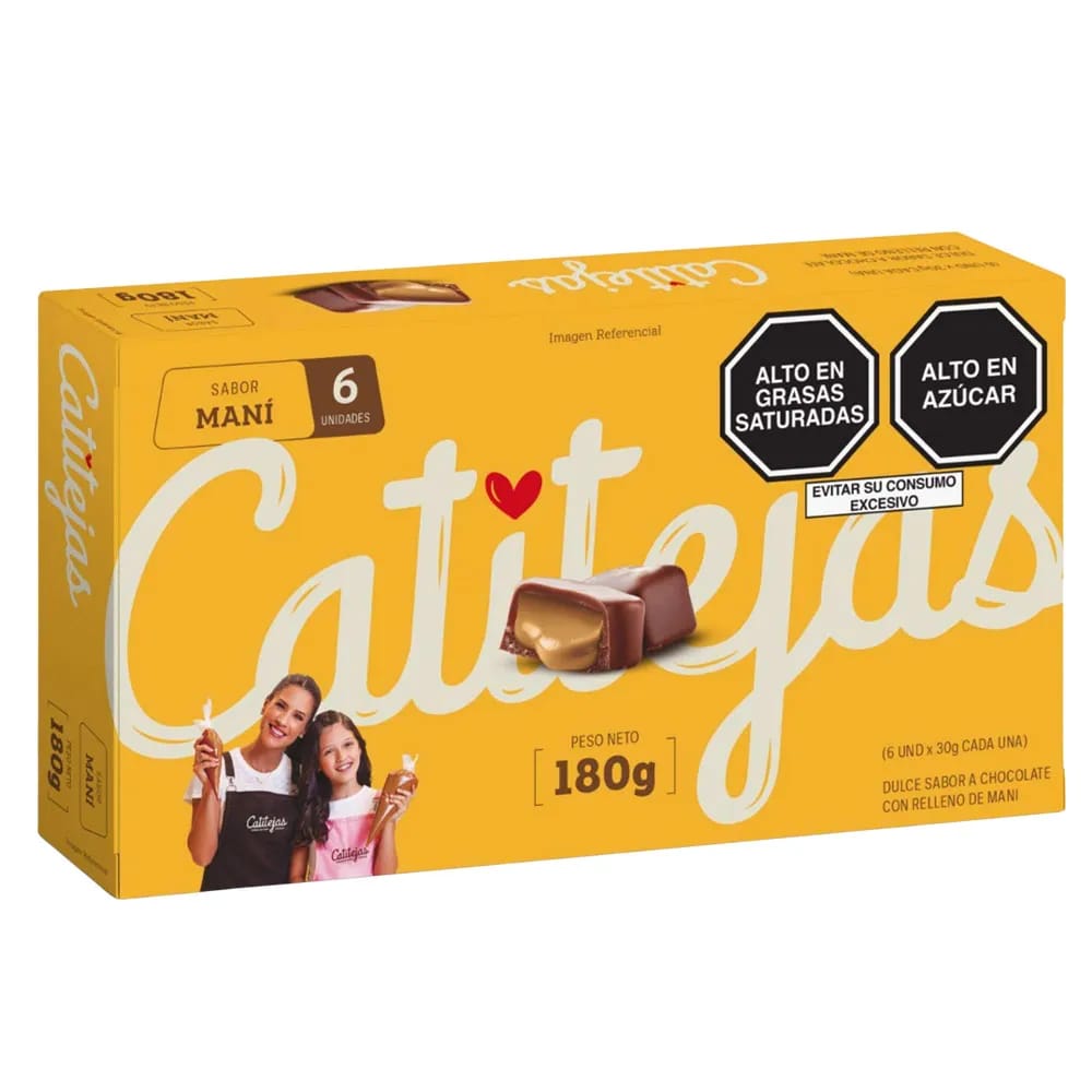 Chocotejas CATITEJAS Maní Caja 180g