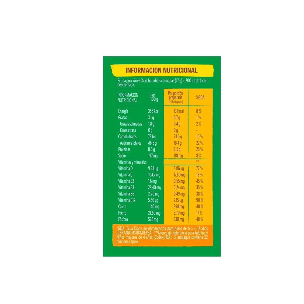 Fortificante Granulado MILO Activ-Go Lata 380g