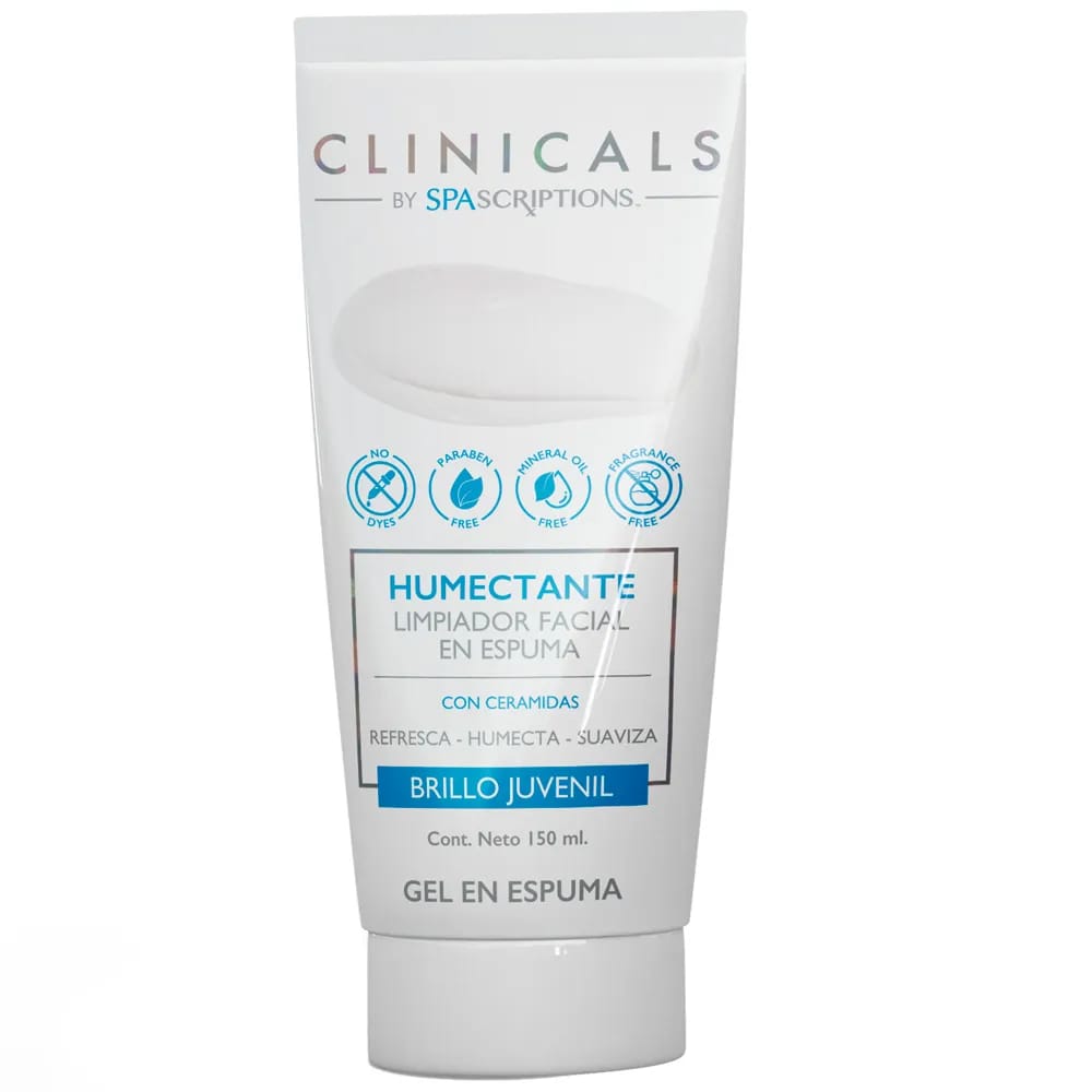 Limpiador Facial Humectante en Espuma CLINICALS Tubo 150ml