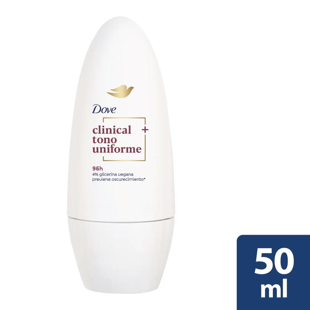 Desodorante para Mujer Roll On DOVE Clinical Tono Uniforme Frasco 150ml
