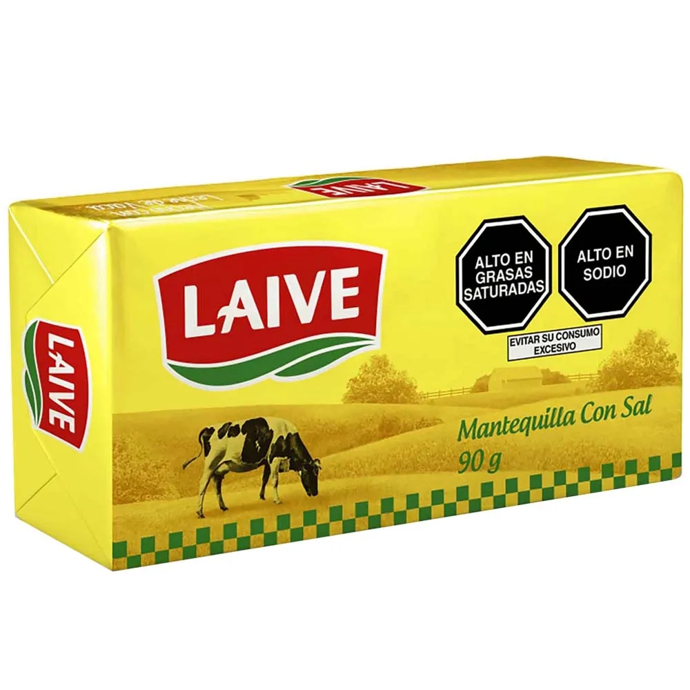 Mantequilla con Sal LAIVE en Barra Bolsa 90g