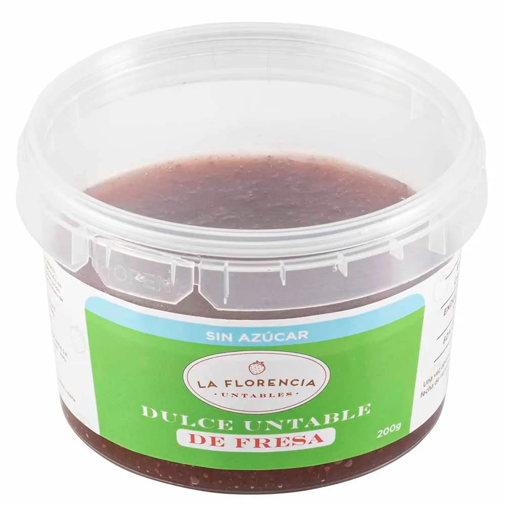 Mermelada Untable de Fresa Sin Azúcar LA FLORENCIA 200g