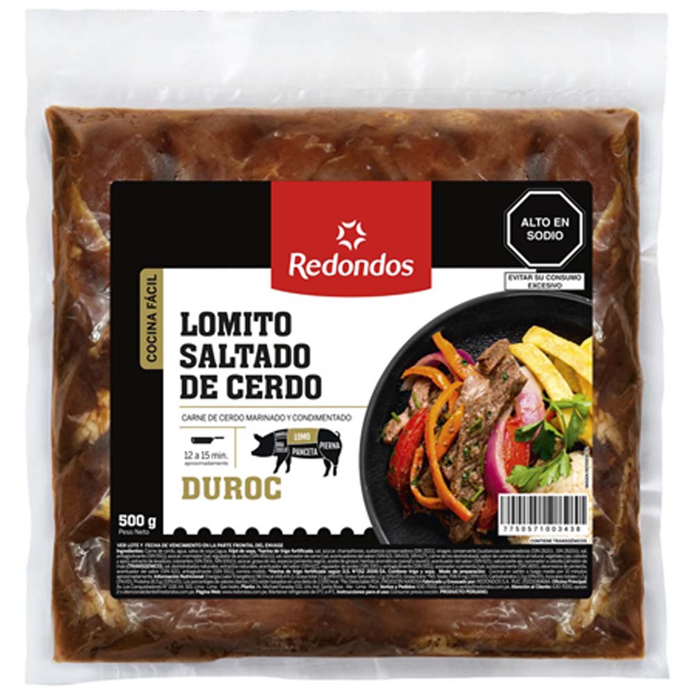 Lomito Saltado de Cerdo REDONDOS Empaque 500g