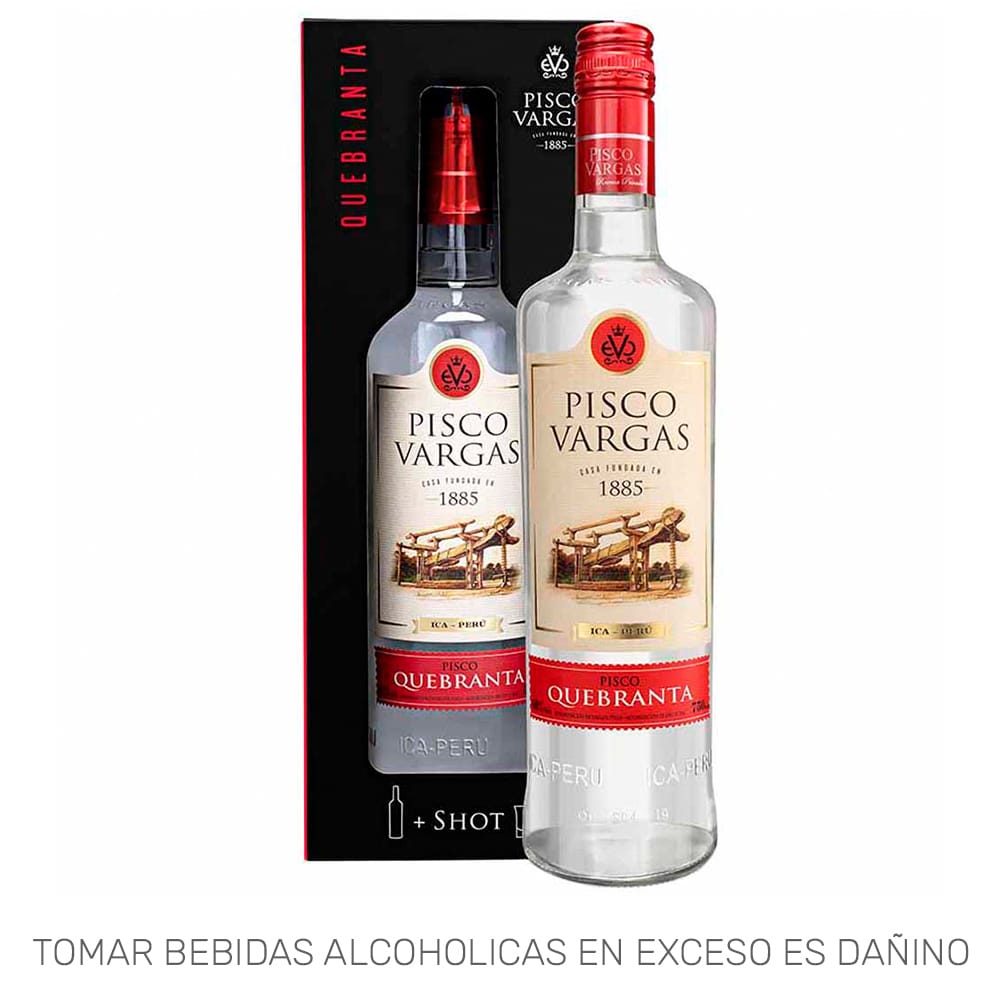 Pisco VARGAS Reserva Privada Quebranta Botella 750ml