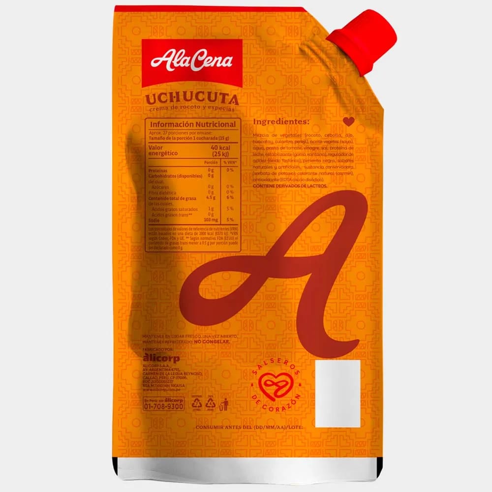 Crema de Rocoto Uchucuta ALACENA Doypack 400g