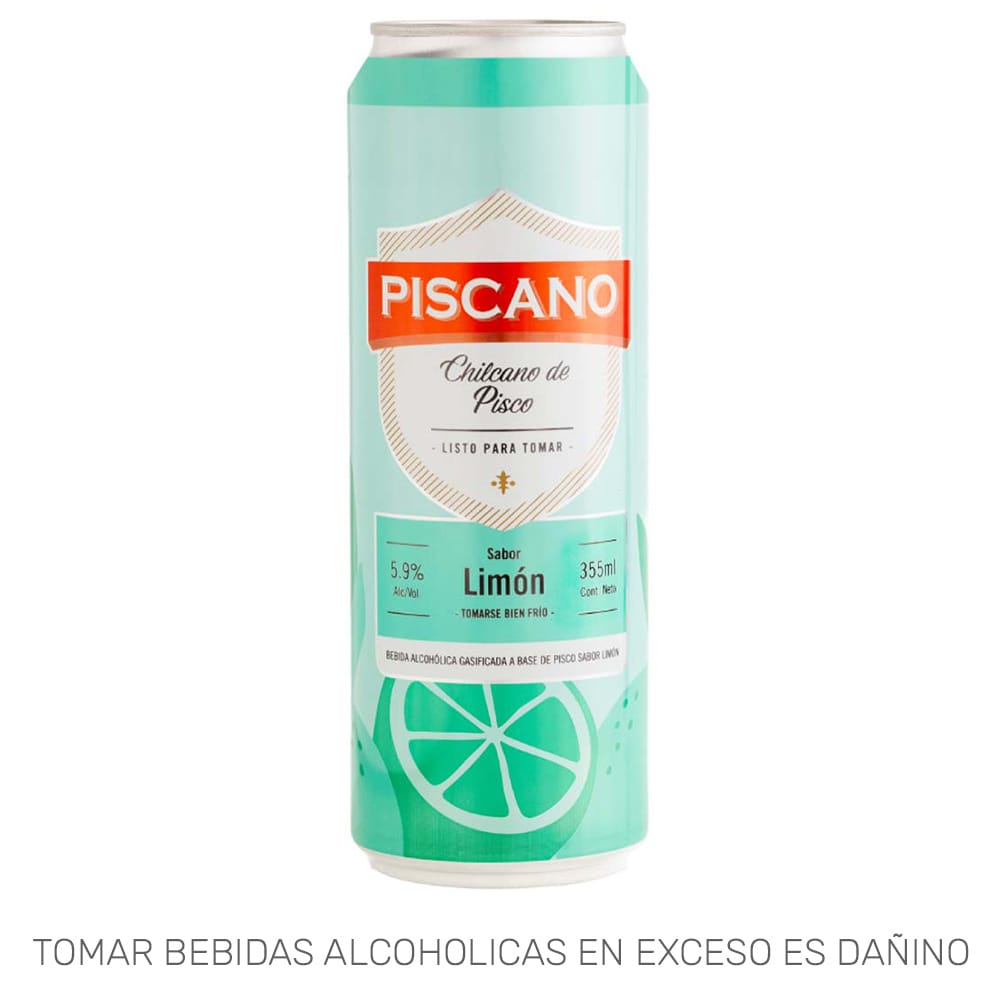 Ready To Drink (RTD) PISCANO Chilcano Limón Lata 355ml
