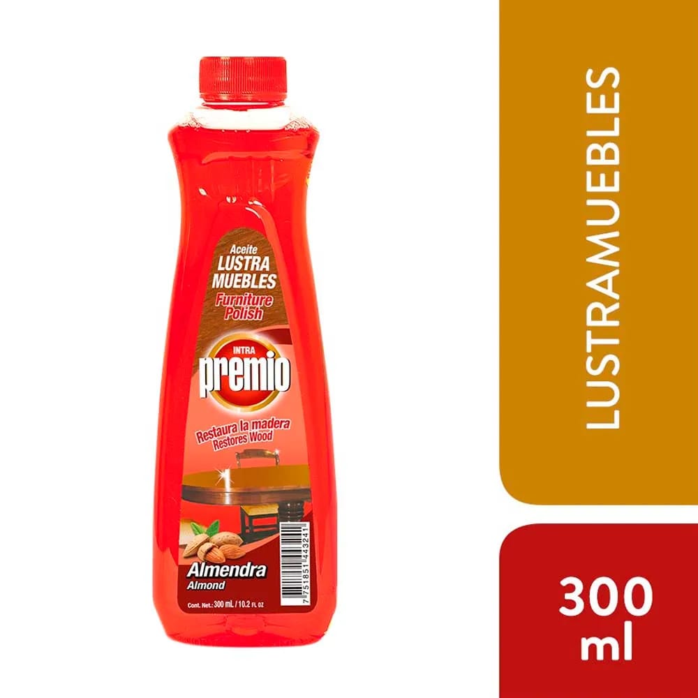 Limpiador Madera PREMIO Lustramuebles Rojo Botella 220ml