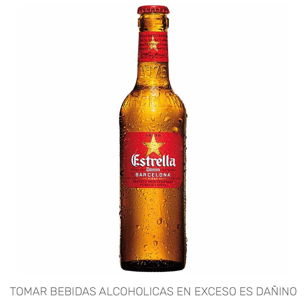 Cerveza ESTRELLA DAMM Botella 330ml