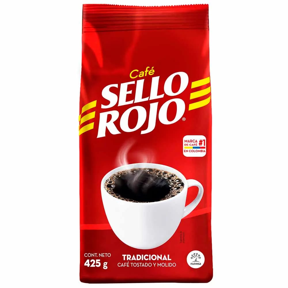 Café Molido SELLO ROJO Tradición Bolsa 425g