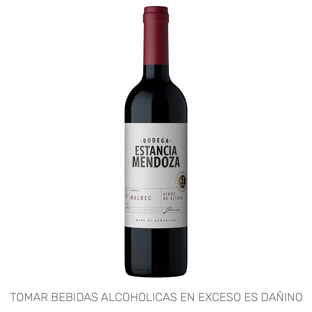 Vino Tinto ESTANCIA MENDOZA Malbec Botella 750ml