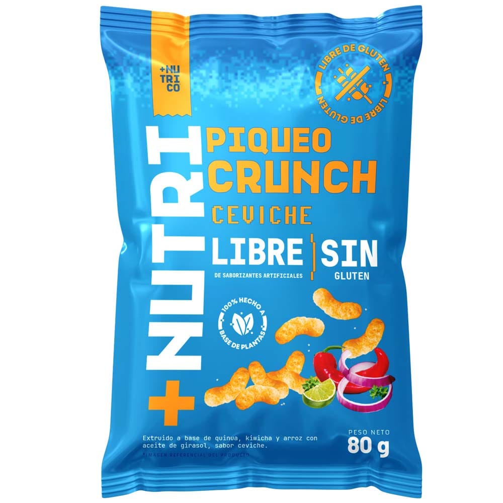 Piqueo Crunch +NUTRI CO Crunch Ceviche Bolsa 80g