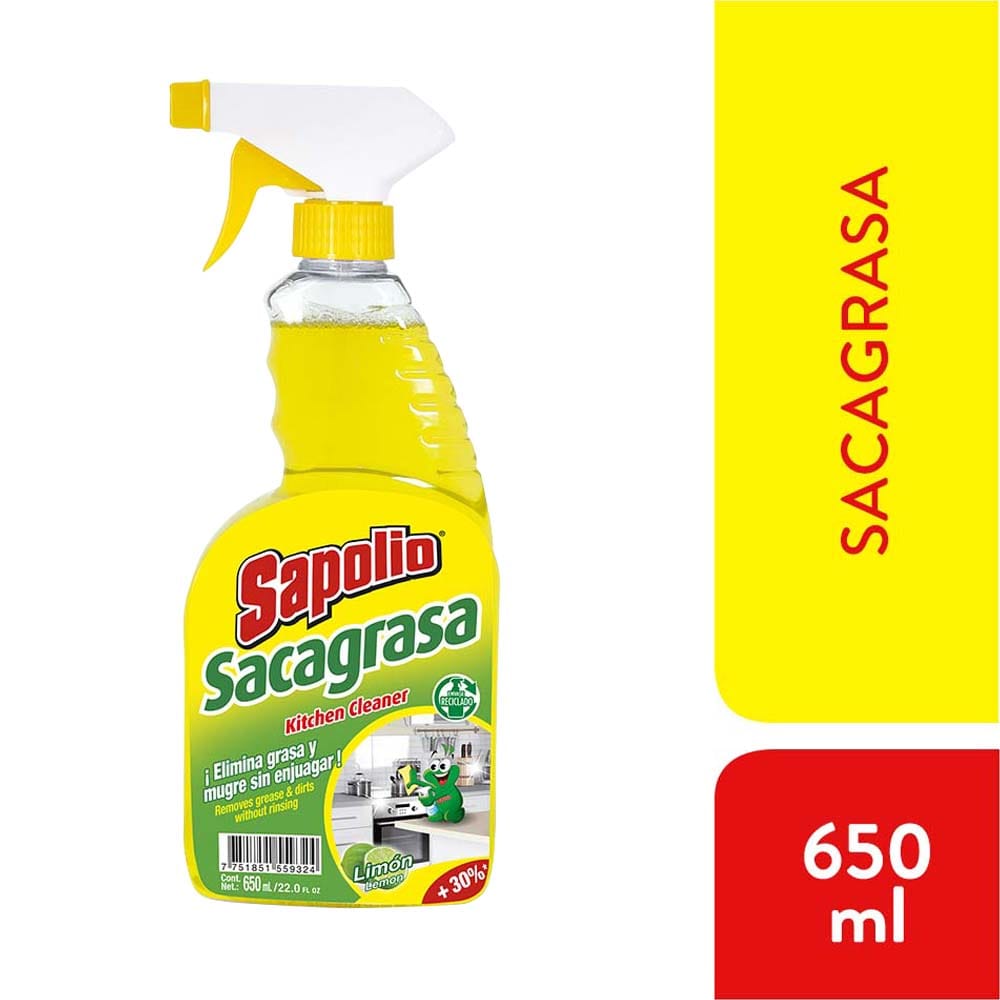 Sacagrasa SAPOLIO Limón Botella 650ml