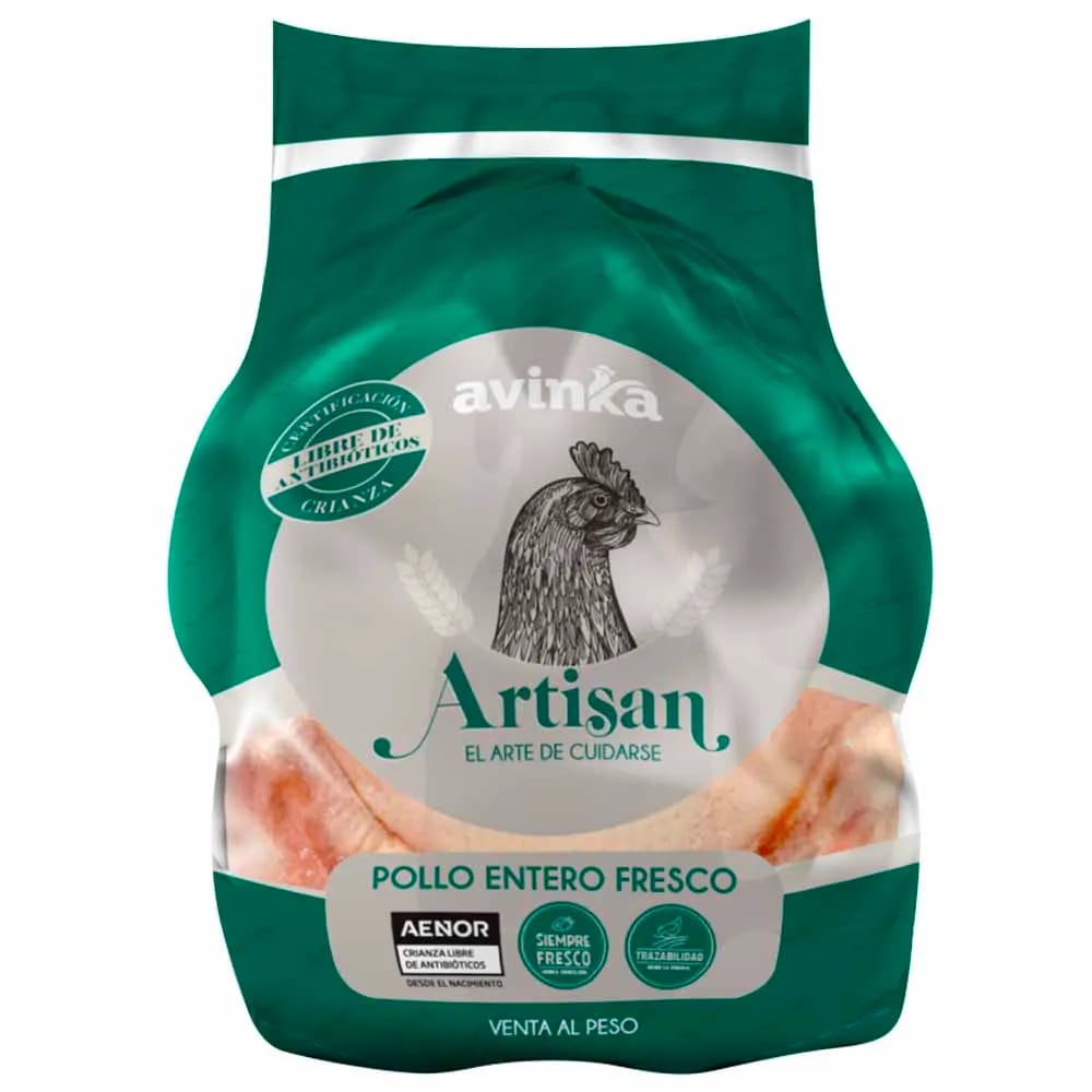 Pollo Entero ARTISAN Libre de Antibióticos