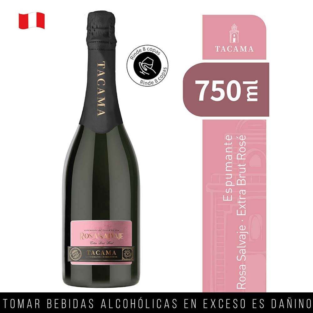 Espumante TACAMA Rosa Salvaje Botella 750ml