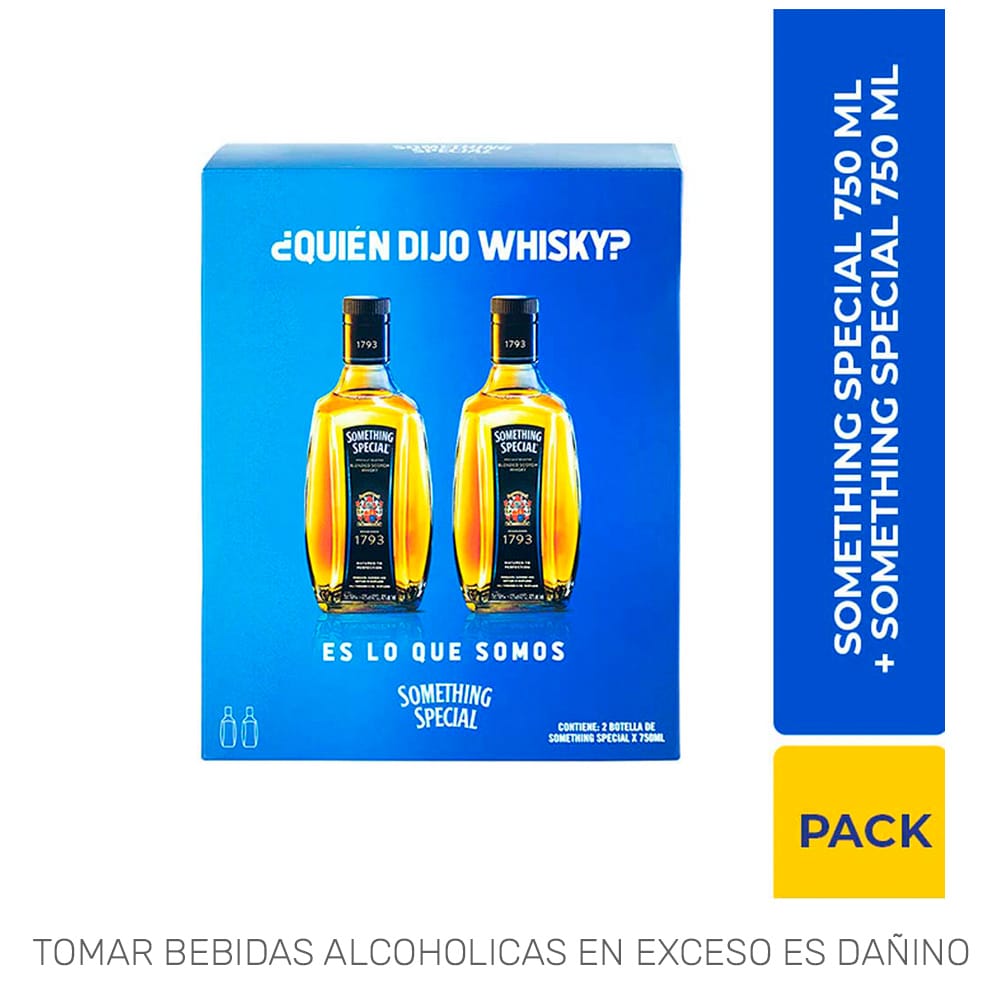 Pack Whisky SOMETHING SPECIAL Botella 750ml + Whisky SOMETHING SPECIAL Botella 750ml
