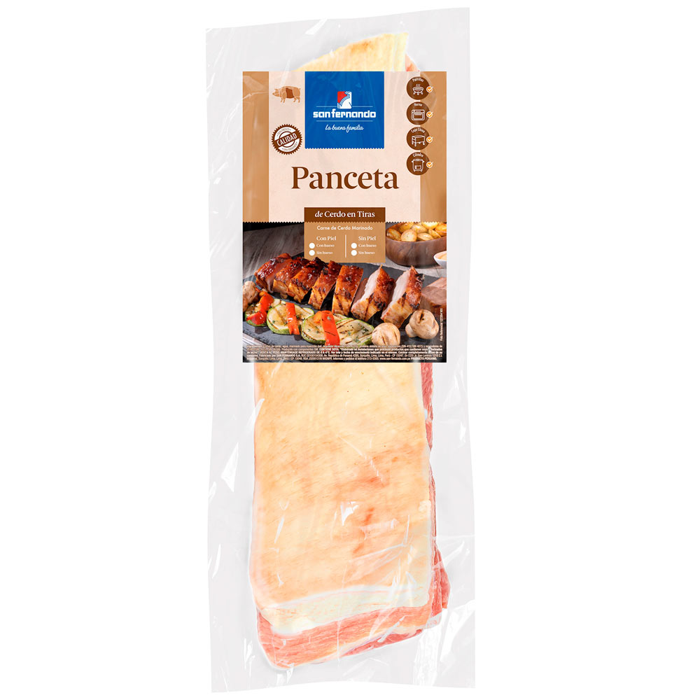 Panceta en Tiras sin Hueso y con Piel SAN FERNANDO x kg