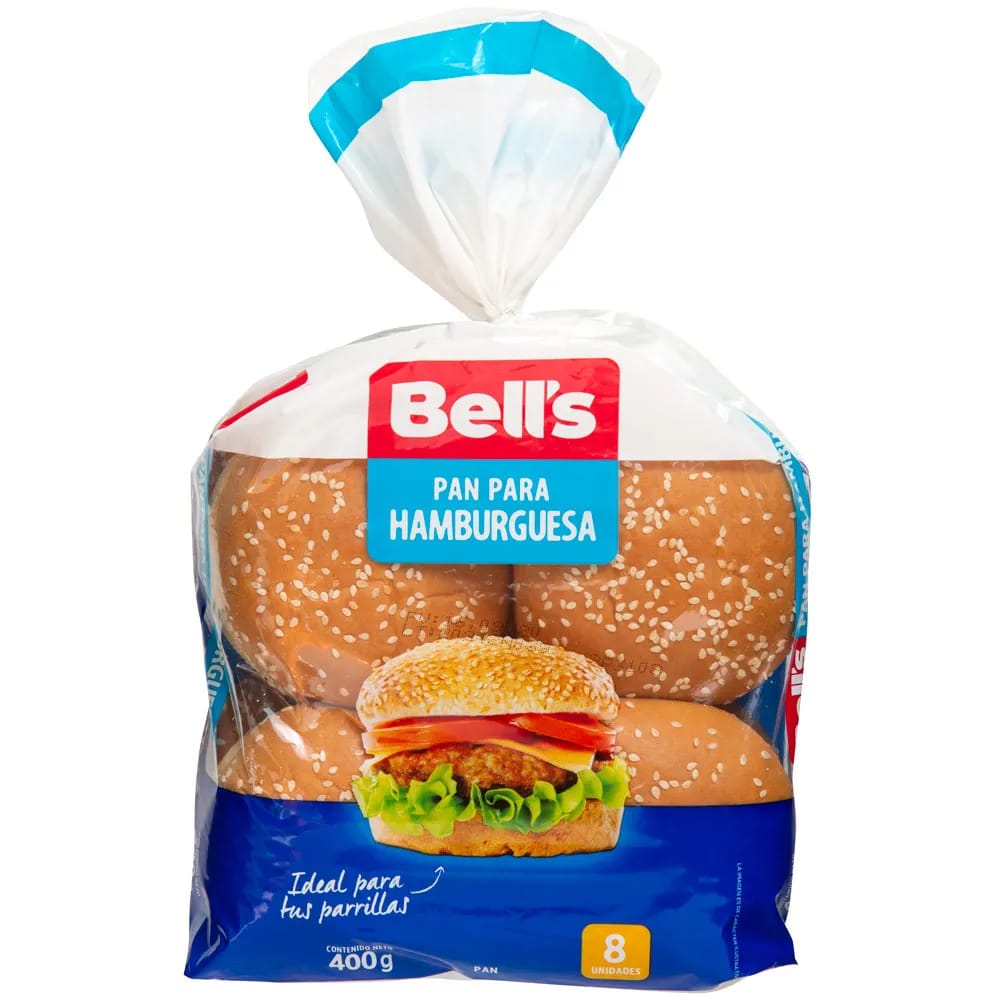Pan para Hamburguesa BELL’S Bolsa 8un