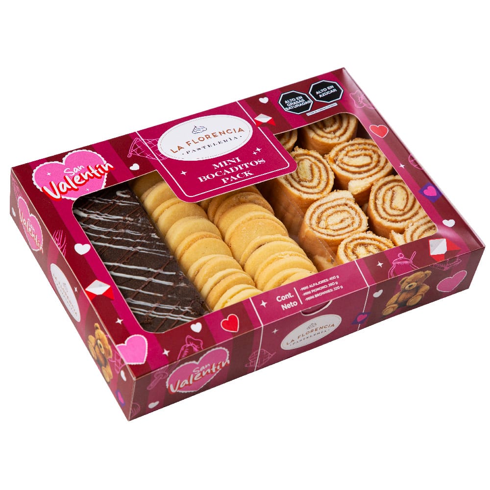 Mix Mini Bocaditos LA FLORENCIA Bandeja 46un