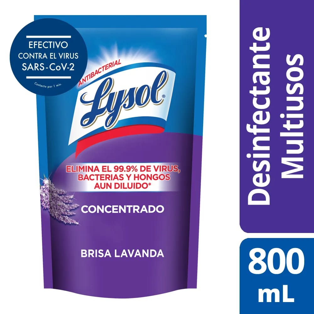 Desinfectante para Pisos LYSOL Lavanda Doypack 800ml