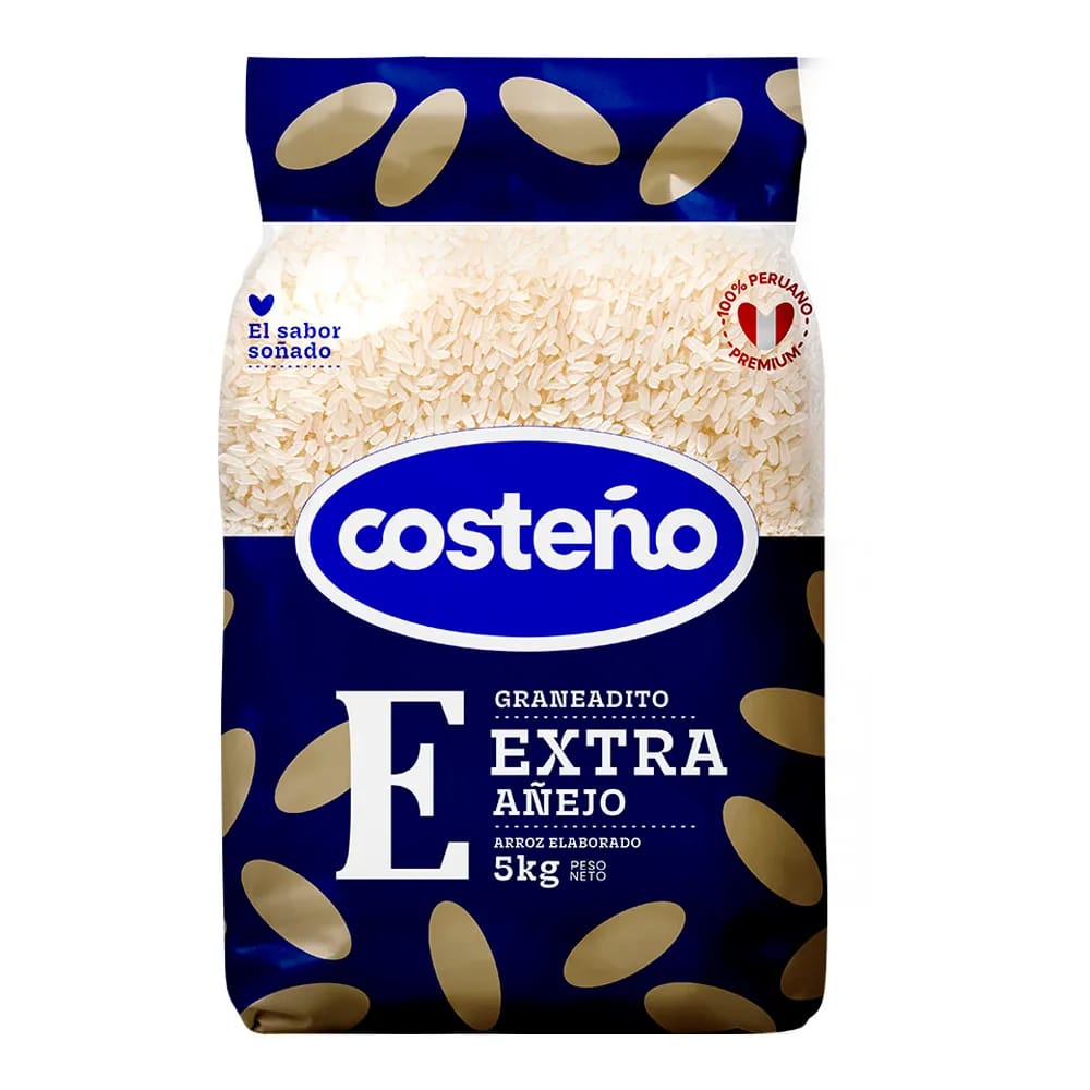 Arroz Añejo Extra COSTEÑO Bolsa 5kg