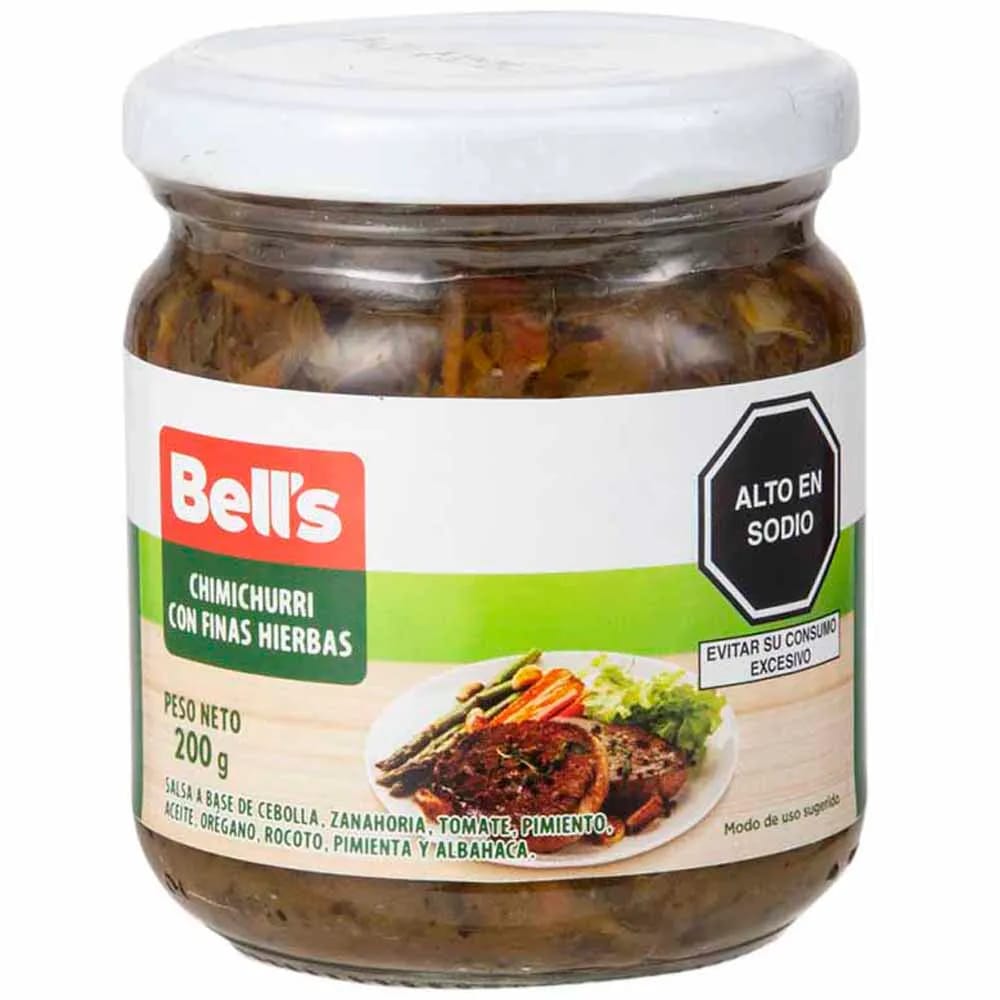 Salsa BELL'S Chimichurri Finas Hierbas Frasco 200g