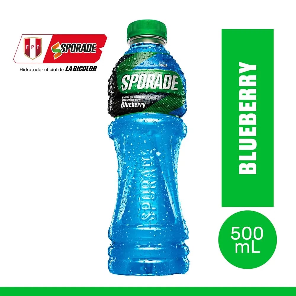 Bebida rehidratante SPORADE Blueberry Botella 500Ml