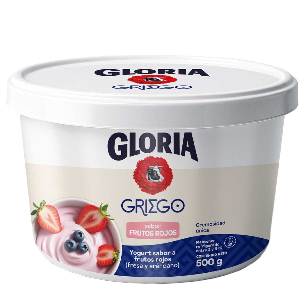 Yogurt Griego GLORIA Frutos Rojos Pote 500g