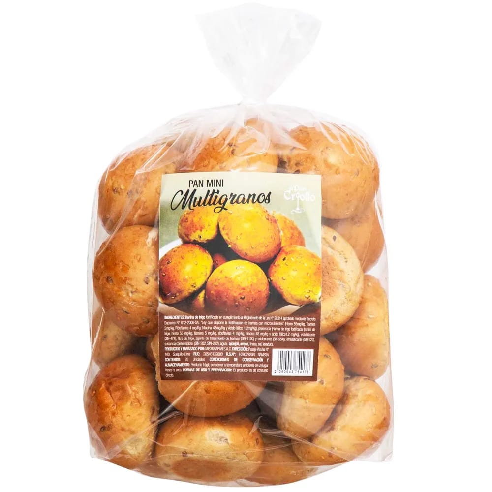 Petit Pan Multicereal EL PAN CRIOLLO Bolsa 510g