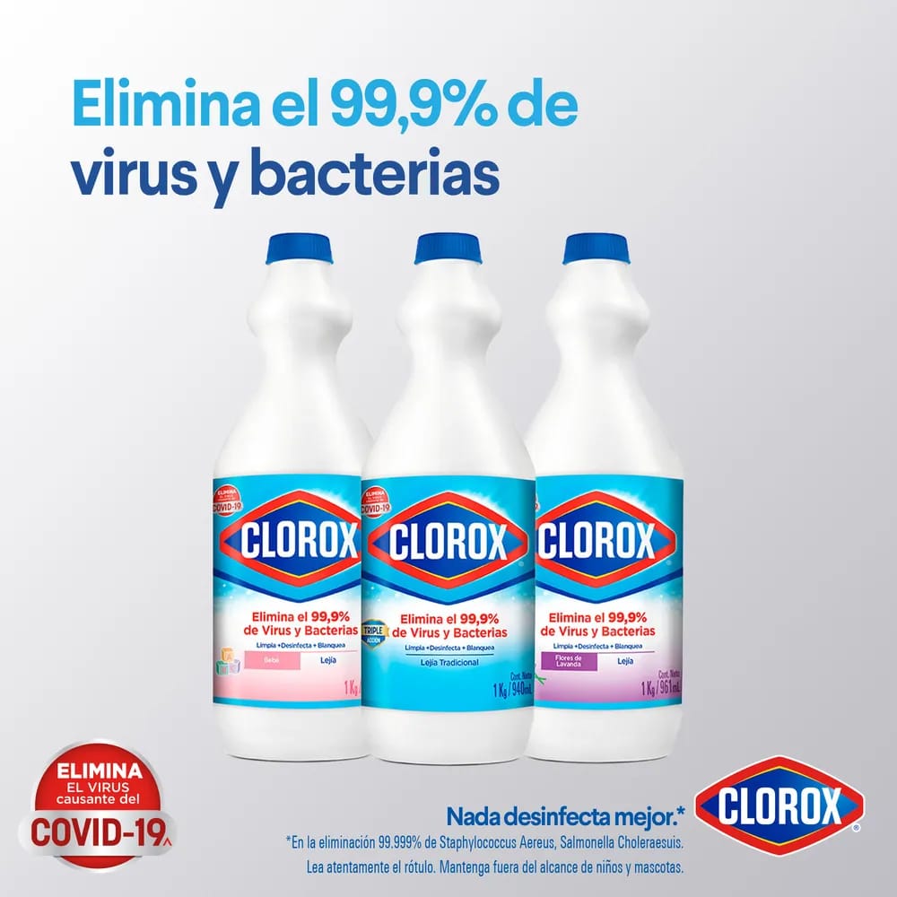Lejía CLOROX Tradicional Botella 2kg
