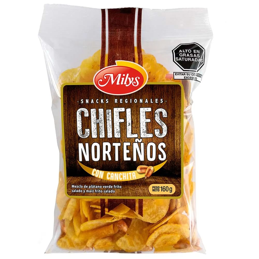 Chifles Norteños MILYS Bolsa 160g