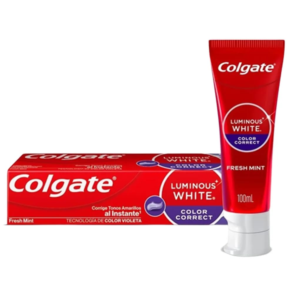 Crema Dental COLGATE Luminous White Color Correct Tubo 100ml